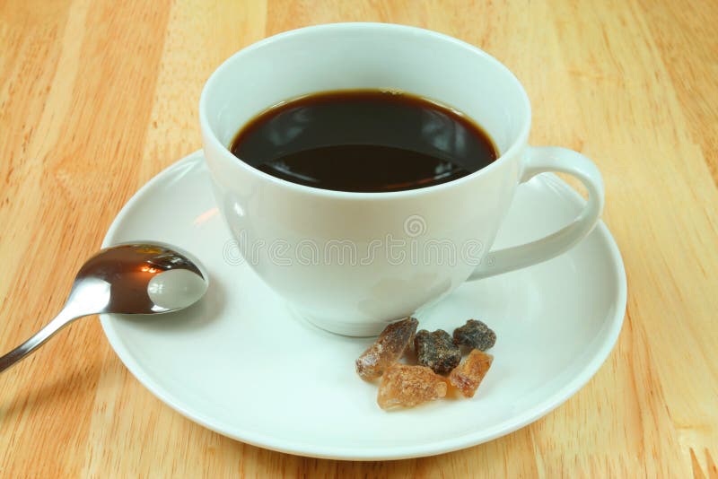 Black coffee in a cup