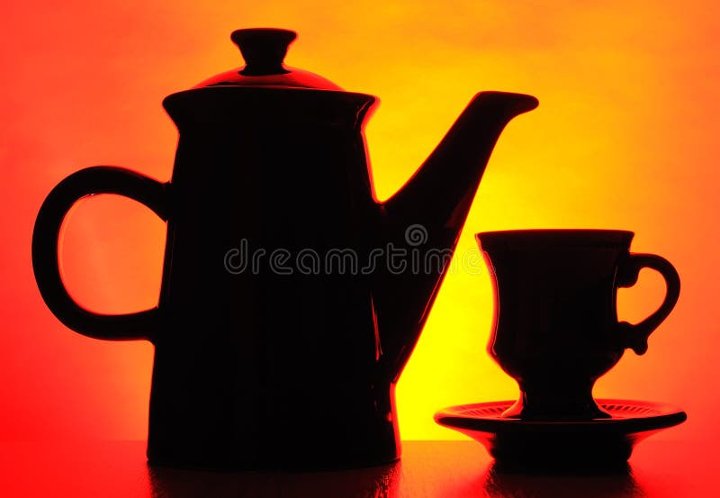 Black coffee pot stock image. Image of dark, clay, coffee 13350897