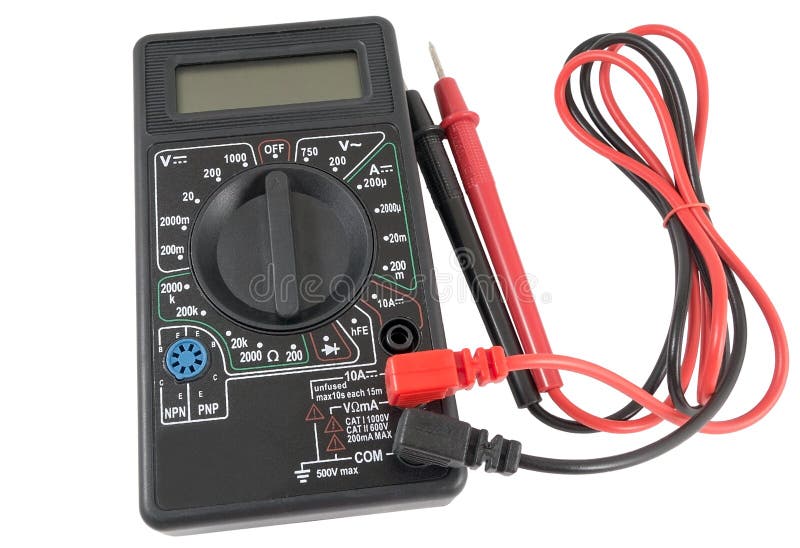 Black Color Digital Multimeter Stock Photo Image of diagnostic, gauge