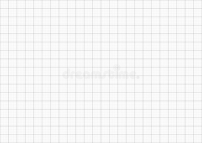 Graph Paper Grid Lines Black Stock Vector - Illustration of education