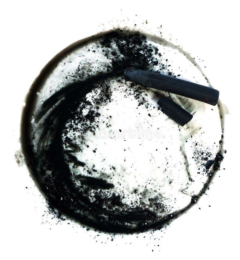 Black Compressed Charcoal Sticks for Drawing. Liquid Black Texture. Stock  Image - Image of tools, stick: 211189429