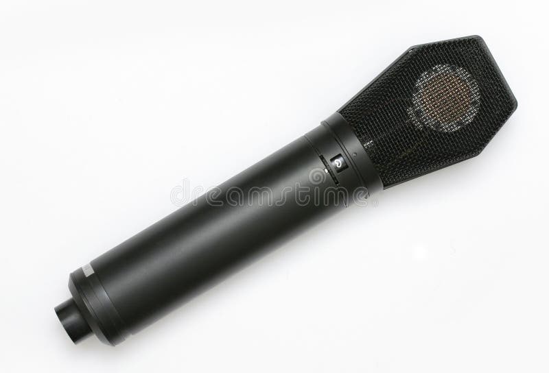 Black Condenser Microphone stock photo. Image of singing 754072