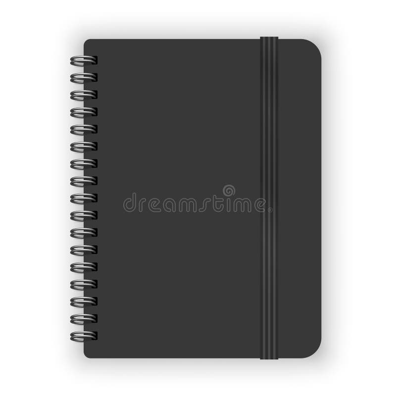 Black copybook royalty free illustration