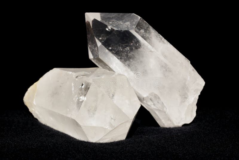 Black crystals quartz