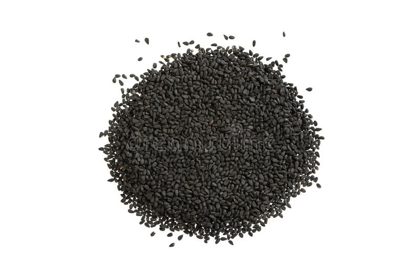 Black Cumin Seed on White. Nigella Sativa Stock Image - Image of season ...