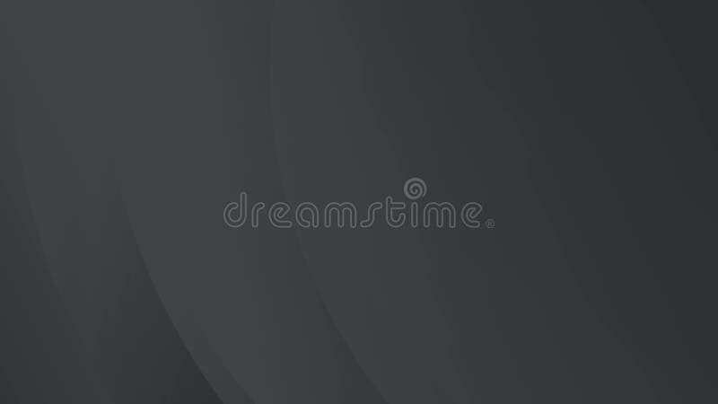 Black with curved shapes, minimalist looping animation background. royalty free illustration