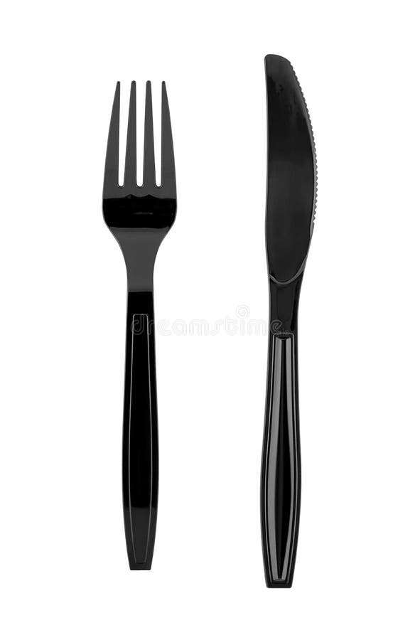 Black cutlery. stock photo Black cutlery. stock photo