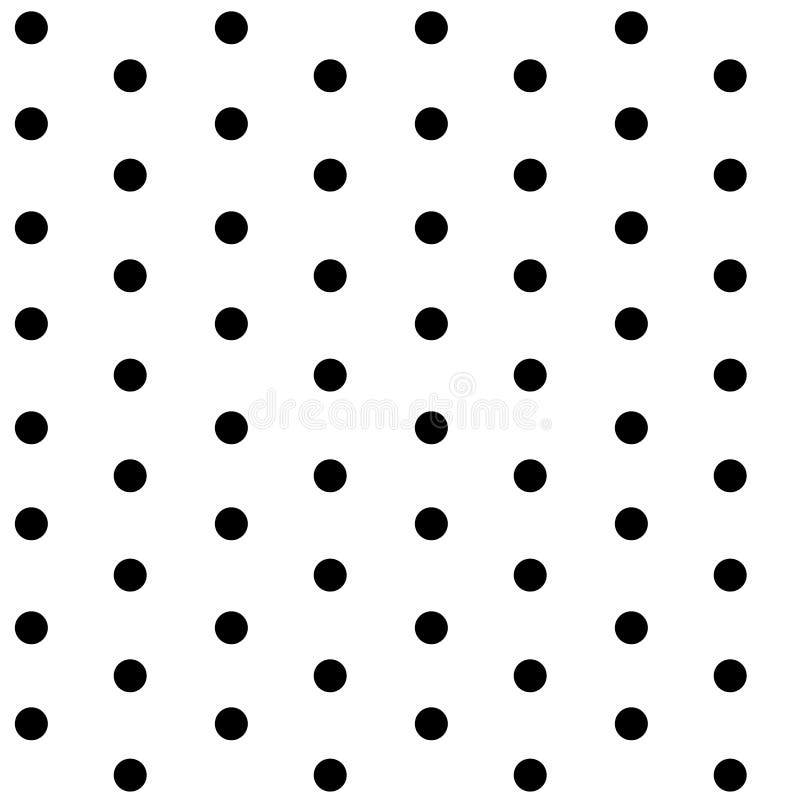 Black Dots on White Background Seamless Pattern Stock Vector