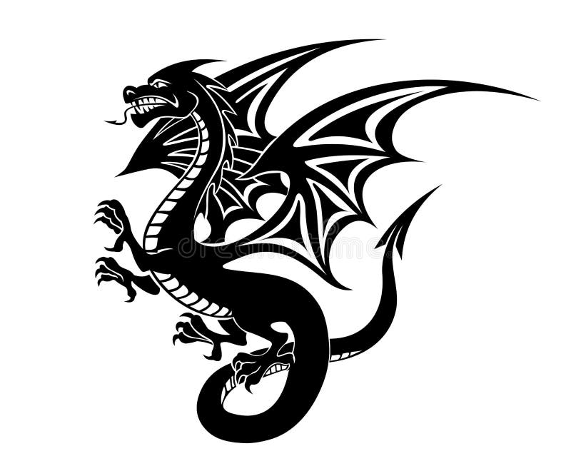 dragon tattoo Stock Illustration