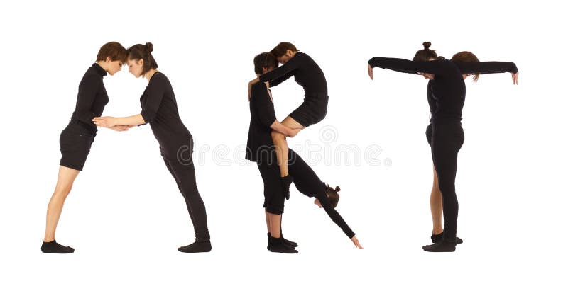 Black dressed people forming ART word over white. Word art letters stock images, royalty-free photos and pictures