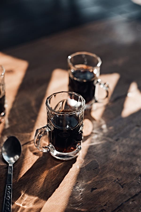 Black drip coffee stock photo. Image of table, dark 204499270