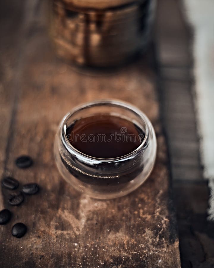 Black drip coffee stock photo. Image of fresh, drip 205948384