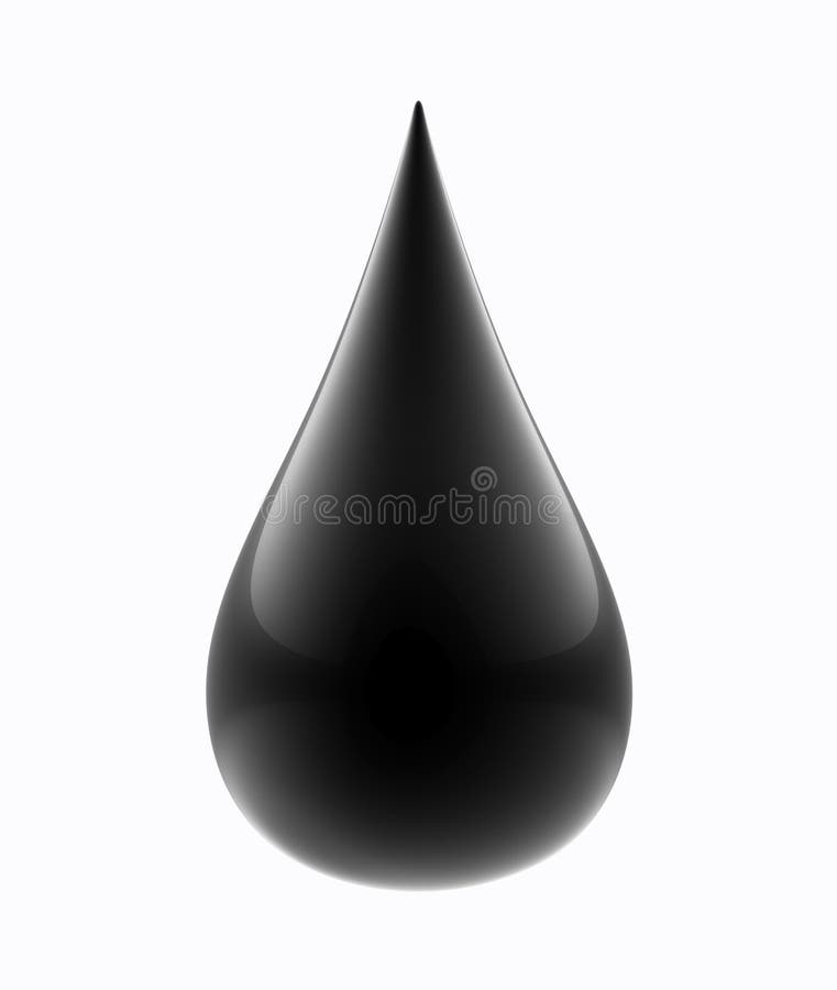 Black drop of oil vector illustration Black drop of oil vector illustration
