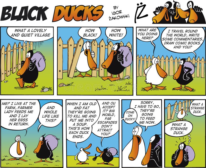 Black Ducks Comic Strip Episode 4 Stock Vector - Illustration of beak, visit: 12793988 Black Ducks Comic Strip Episode 4 Stock Vector - Illustration of beak, visit: 12793988