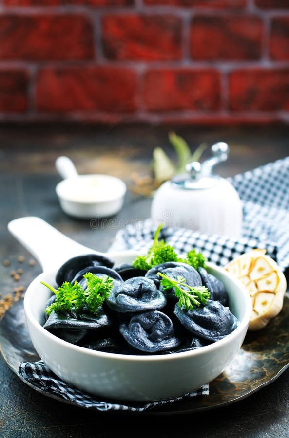 Black dumplings stock photo. Image of natural, flour 105624600