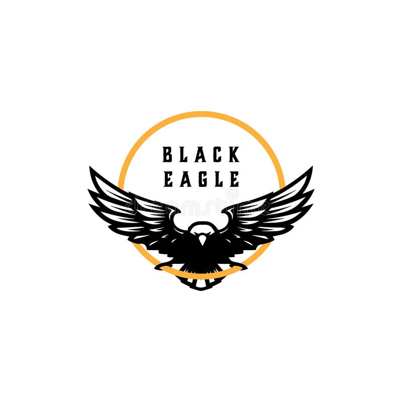 Black Eagle Logo Design Vector Stock Vector Illustration Of Force Flying