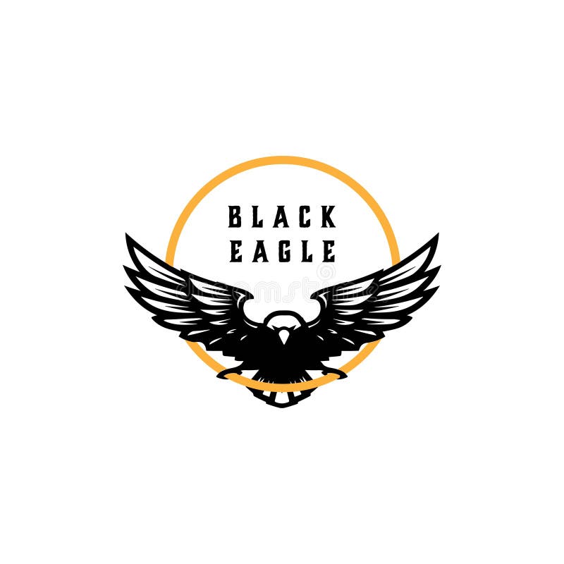 Black Eagle Logo Design Vector Stock Vector Illustration Of Force Flying Black Eagle Logo Design Vector Stock Vector Illustration Of Force Flying
