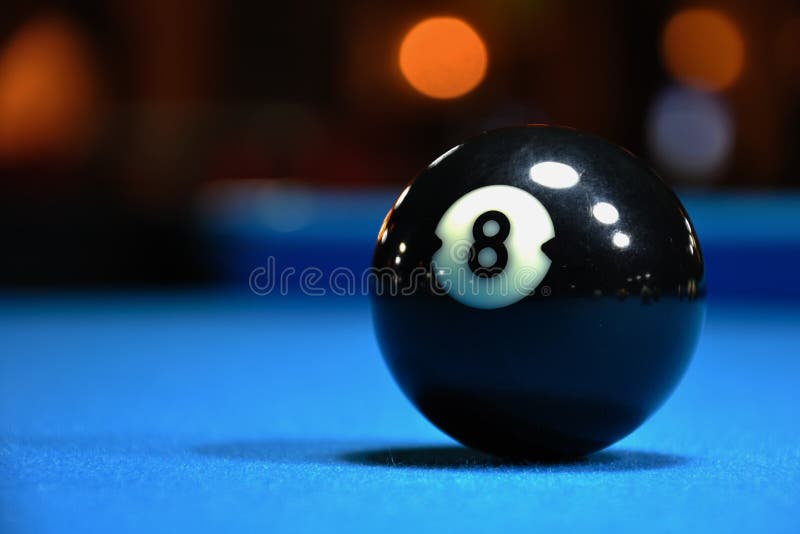 Black Eight Ball stock image. Image of blue, game, billiard 14735741