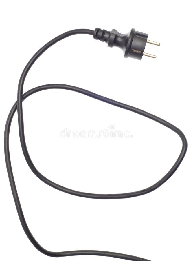 Black Electric Cable Isolated Stock Photo Image of cord, equipment 20630124