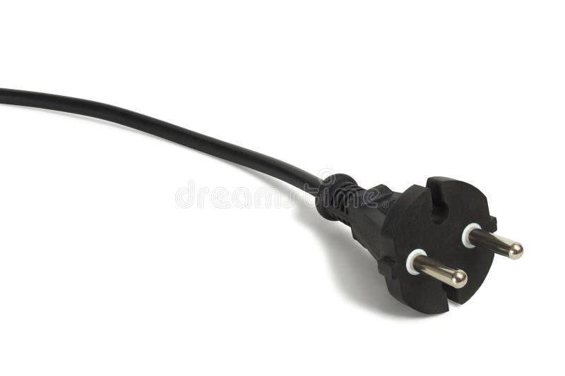 Black electric plug stock images