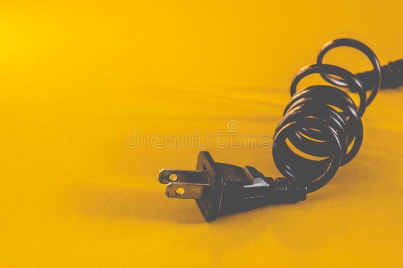 Black Electric Power Outlet Cable Stock Image Image of home, outlet