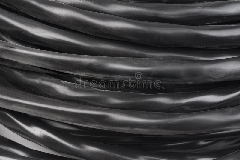 Black electrical cable royalty free stock photography