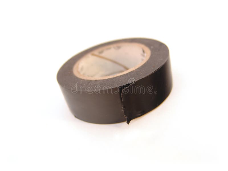 Black electrical tape royalty free stock photography