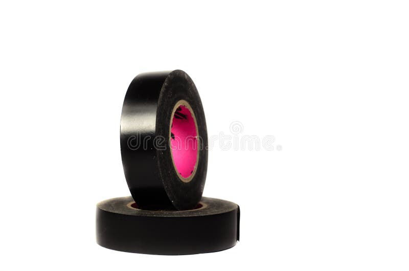 Black electrical tape stock photography