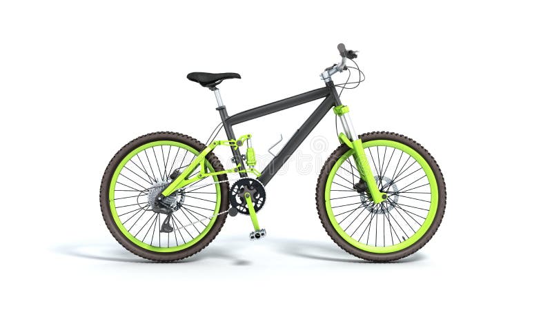 Black 29er mountain bike isolated on white background vector illustration Black 29er mountain bike isolated on white background vector illustration