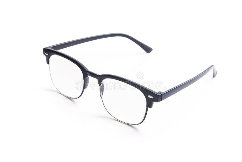 Black eye glasses isolated stock image. Image of accessory - 145190113