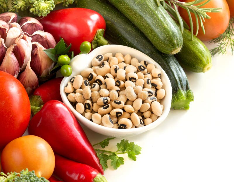 Black Eyed Peas and Vegetables Stock Photo Image of black, colorful