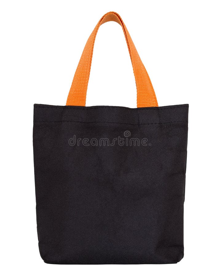 Black fabric bag on white stock image. Image of handbag 54623101