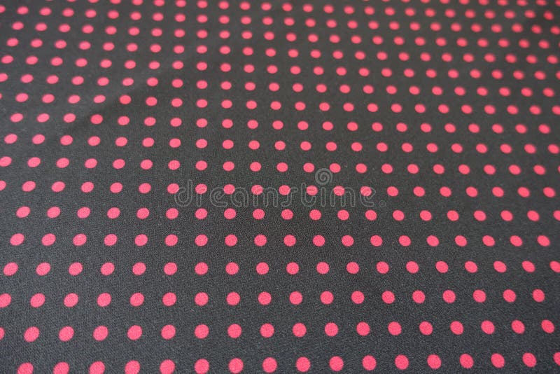 Black Fabric with Red Polka Dots Stock Photo Image of dark, design