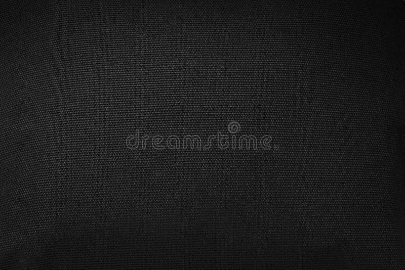 Black Fabric Texture Background. Detail of Canvas Textile Material