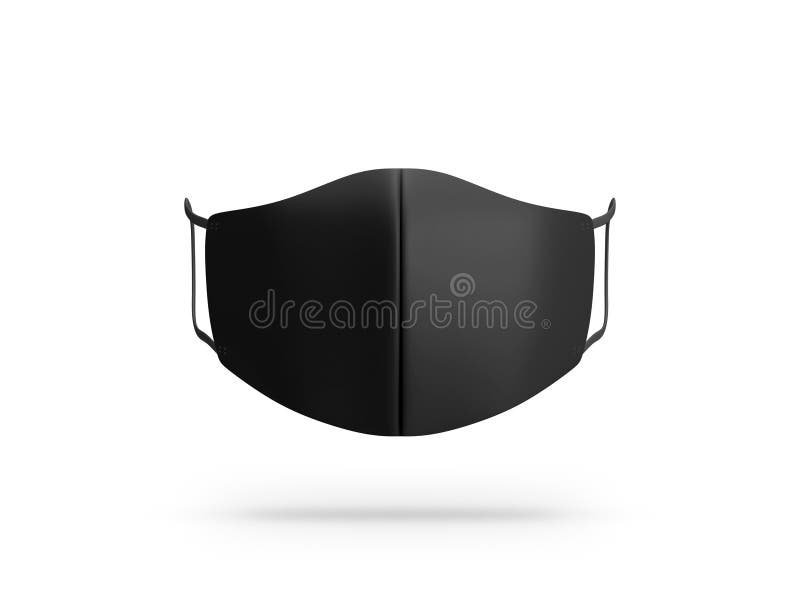Download Black Face Mask Mockup Front View Isolated On White Stock Illustration Illustration Of Construction Equipment 198675150