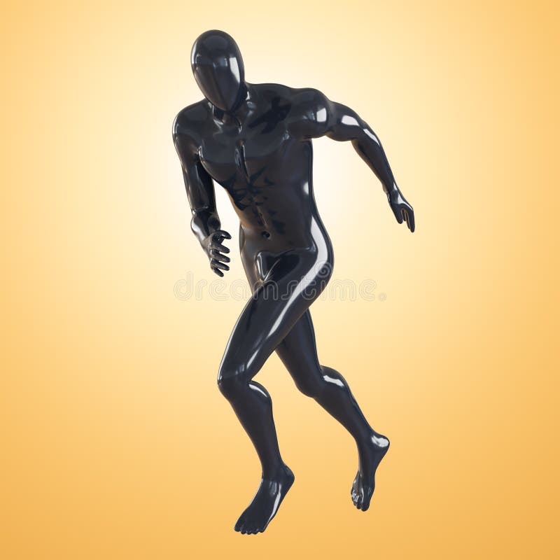 Sport Run Man. Sprinter illustration. Start moving pose Stock Vector by  ©ovocim.gmail.com 252516522