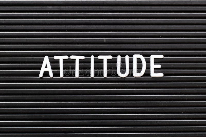 LED word-attitude stock photo. Image of word, pink, created ...