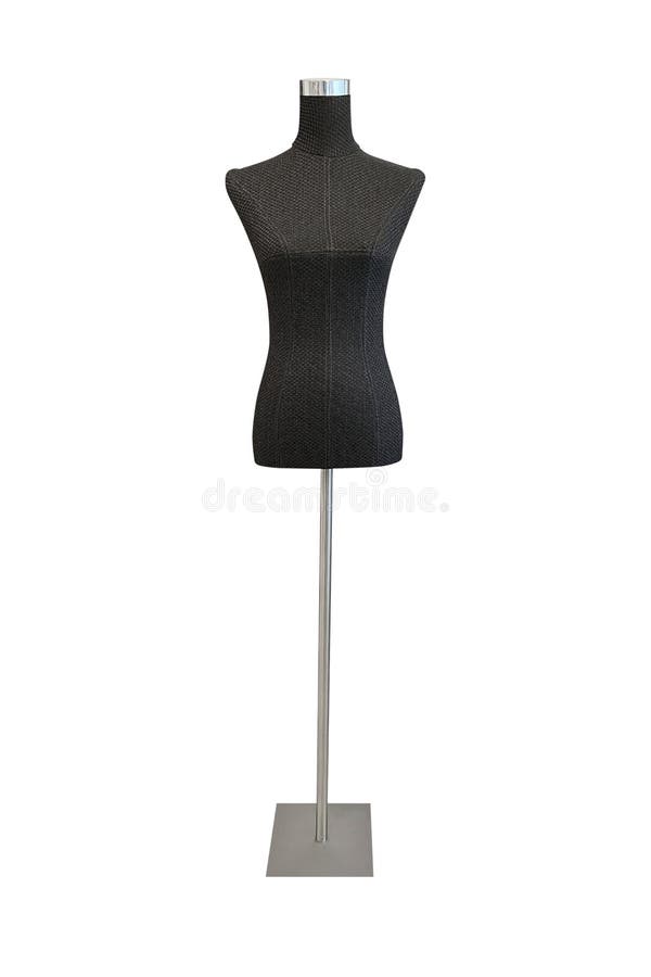 Black female mannequin for clothes isolated on white background stock photo Black female mannequin for clothes isolated on white background stock photo