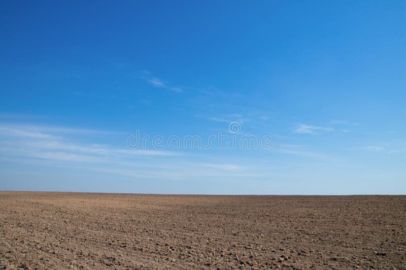 Black field stock image. Image of autumn, dirt, blue 13358723