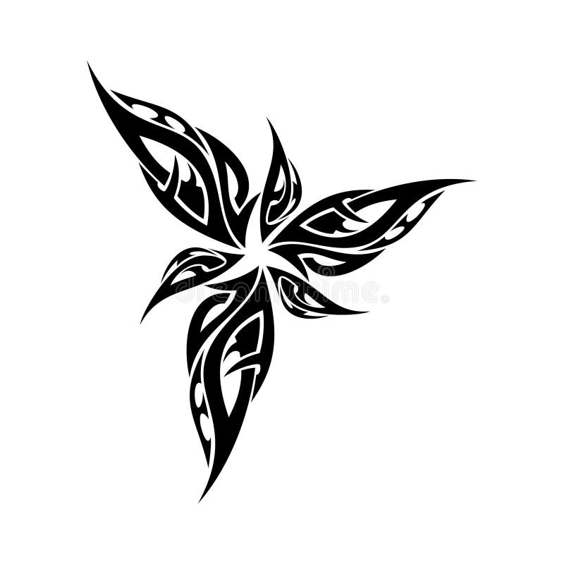 tribal flower tattoo stencils