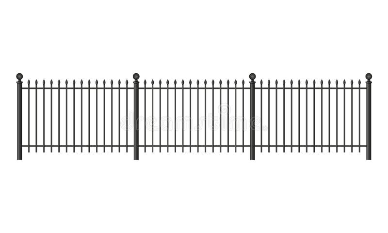 Black forged lattice fence