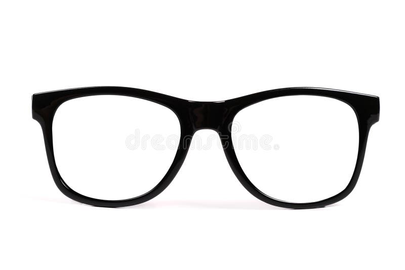 Black frame glasses royalty free stock photos