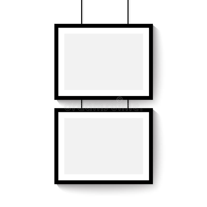 Black frame for paintings stock vector. Illustration of empty 135399850