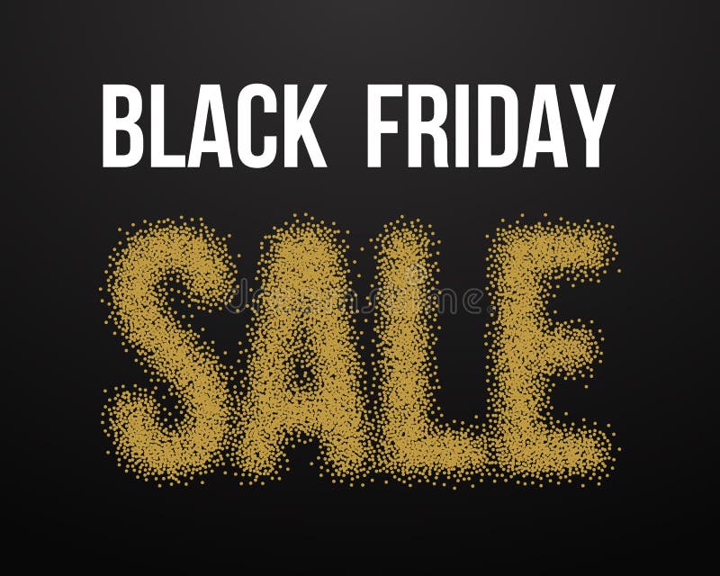Black Friday-Affiche van de Verkoop de Gouden Explosie Black Friday Blackwork stock illustratie Black Friday-Affiche van de Verkoop de Gouden Explosie Black Friday Blackwork stock illustratie