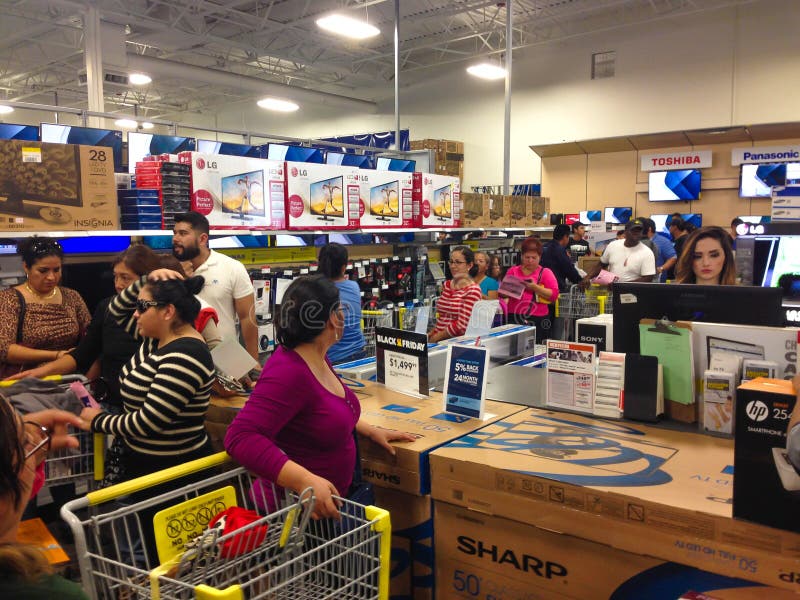 Black Friday in Best Buy royalty free stock image Black Friday in Best Buy royalty free stock image