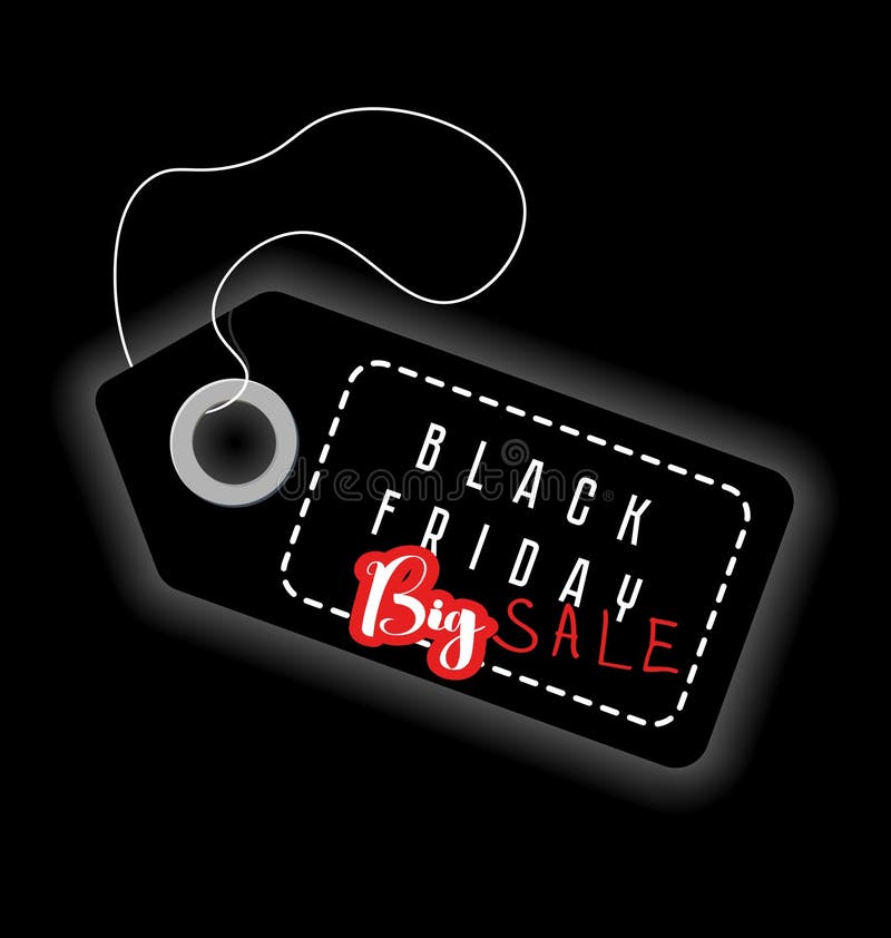 Black Friday, big sale. Vector illustration. Sales, discount, advertising, marketing tag. stock illustration Black Friday, big sale. Vector illustration. Sales, discount, advertising, marketing tag. stock illustration