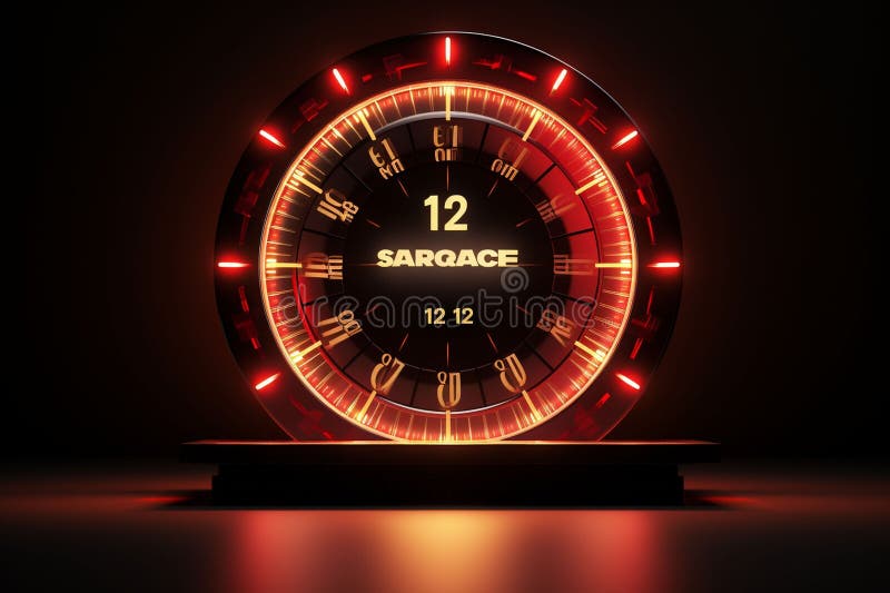 Black Friday Countdown Clock GIF for Social Stock Illustration