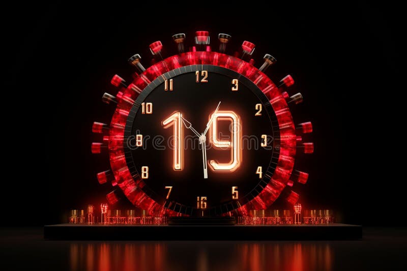 Black Friday Countdown Clock GIF for Social Stock Illustration