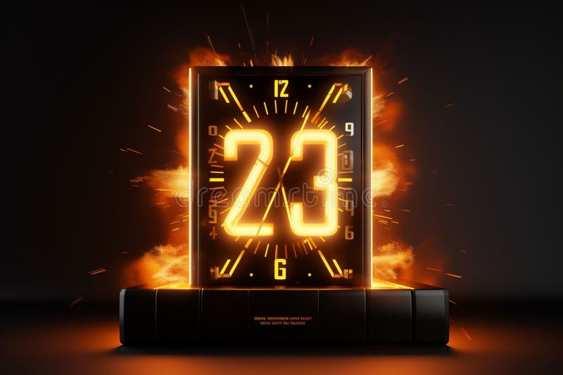 Black Friday Countdown Clock GIF for Social Stock Illustration