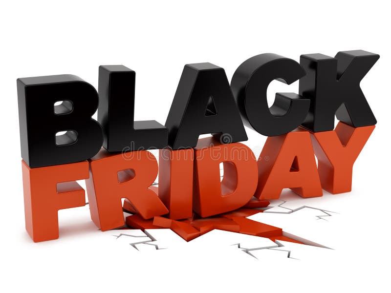 Black Friday crushing ground vector illustration